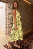 Made in Italy Tiki Pure Cotton Midi Dress Soft Sunshine /24 =